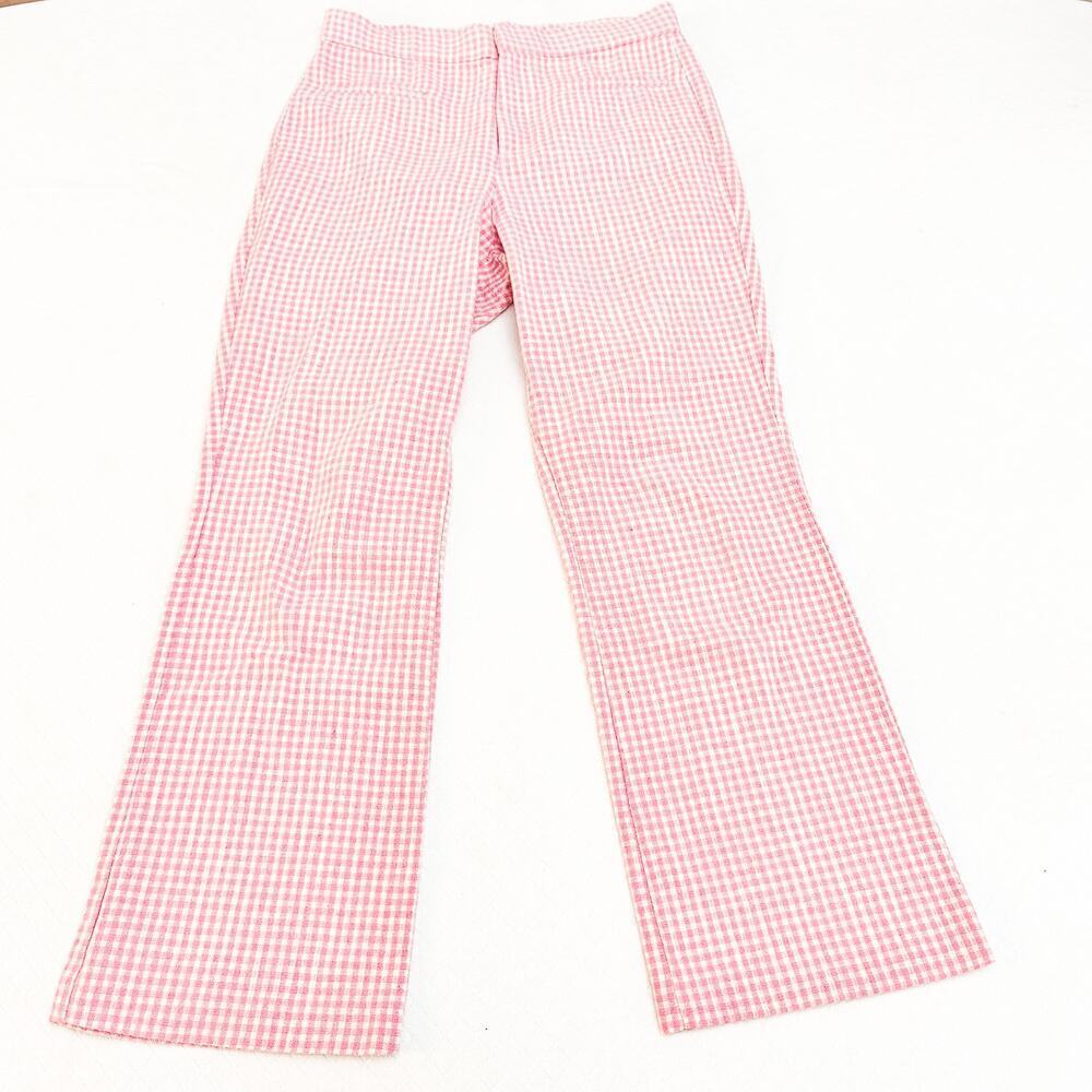 Zara Plaid Gingham Checkered Patterned Flat Front… - image 2
